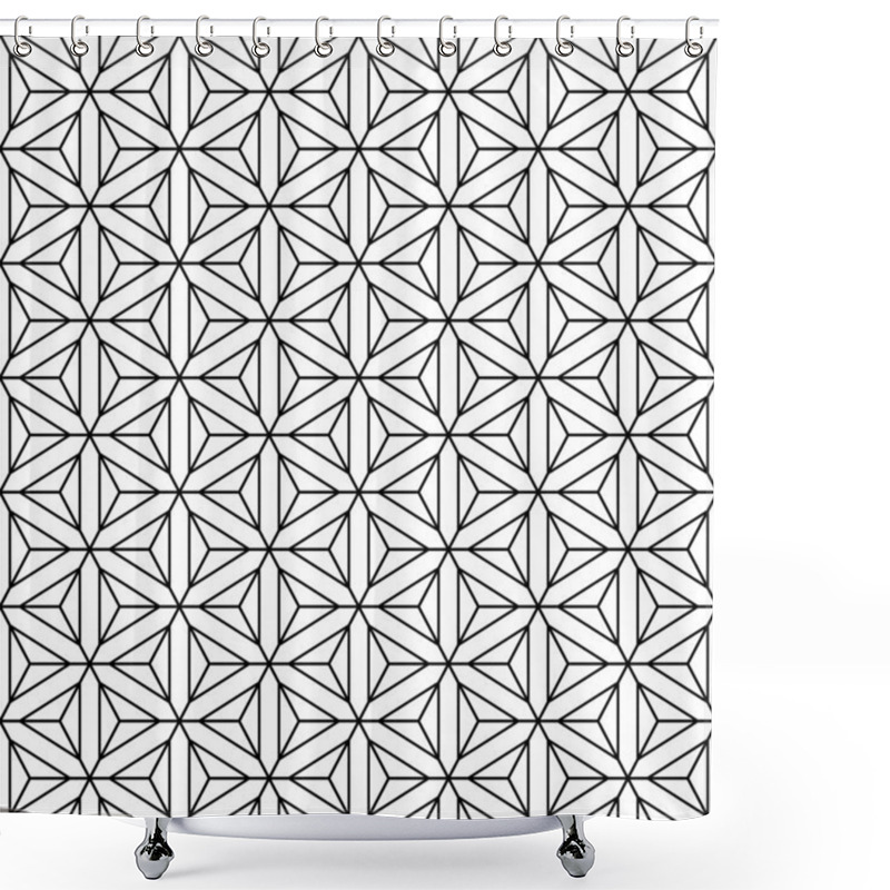 Personality  Seamless Geometric Op Art Texture. Shower Curtains