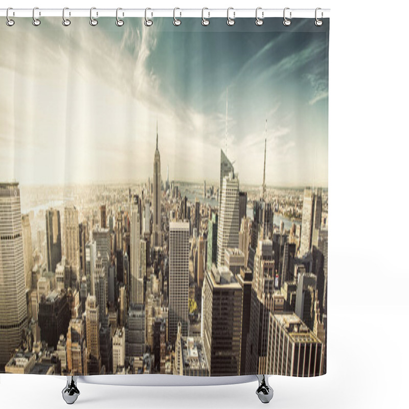 Personality  New York City Under The Fantastic Sky  Shower Curtains