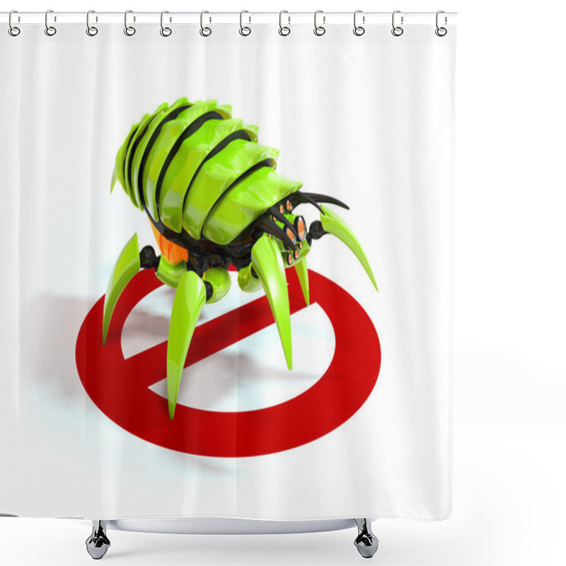 Personality  Virus Or Bug Shower Curtains