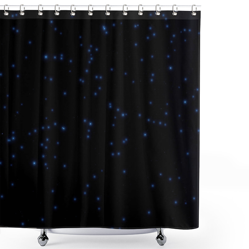 Personality  Bright Stars Shining In Night Sky, Space Concept  Shower Curtains