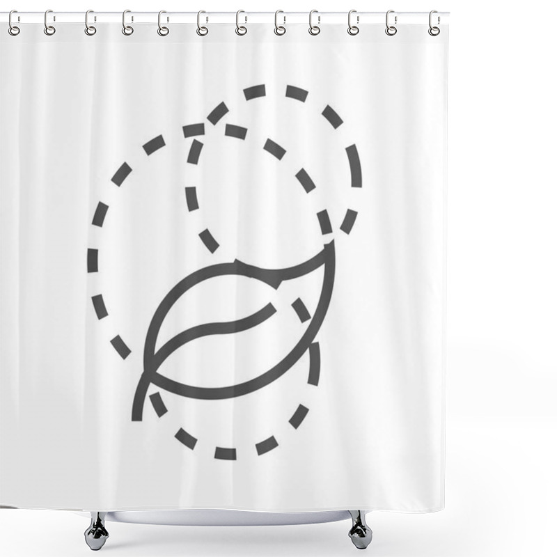 Personality  Logo Development Line Icon Shower Curtains