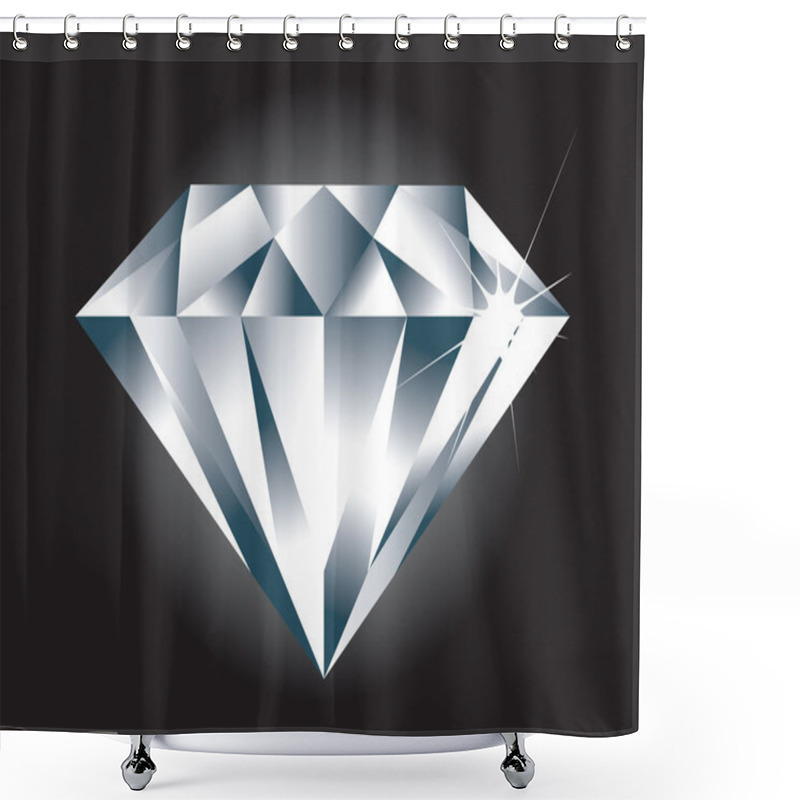 Personality  Diamond Shower Curtains