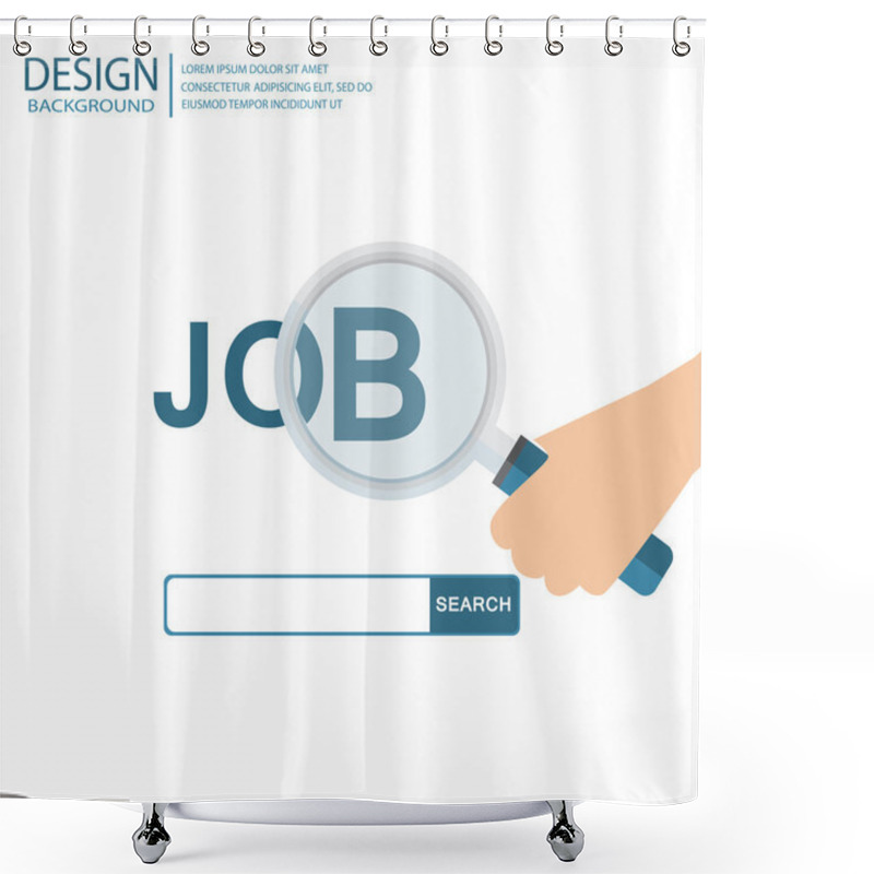 Personality  HR Infographics, Design For Job Recruitment Shower Curtains