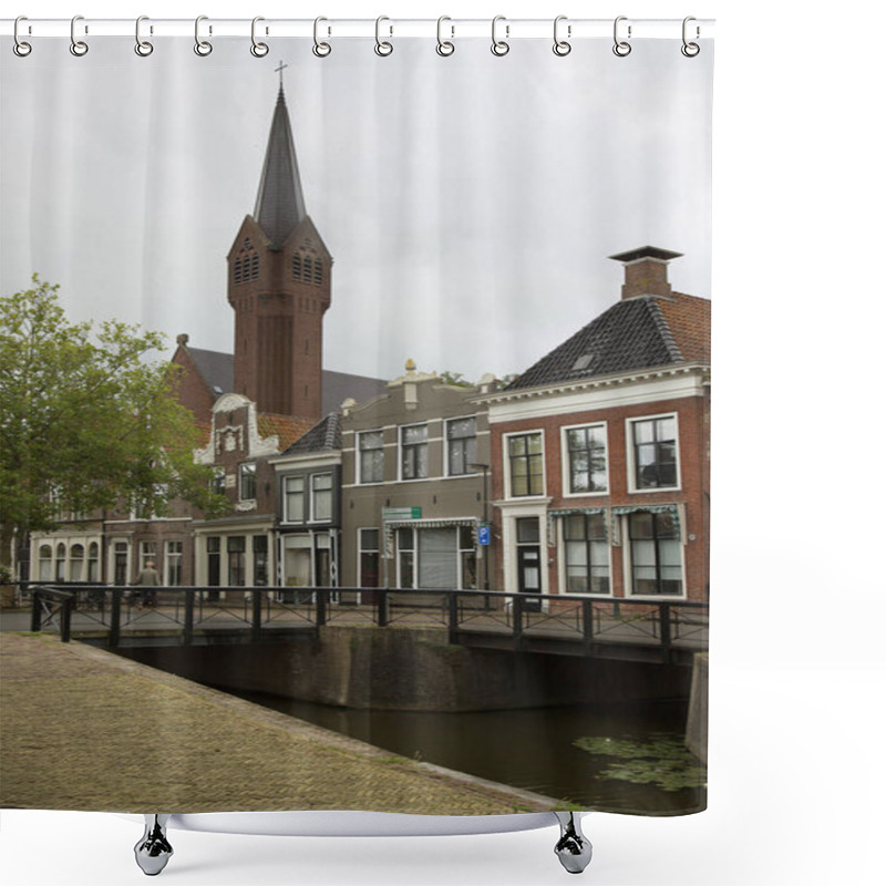 Personality  View Of A Typical Frisian Rural City Street  Shower Curtains