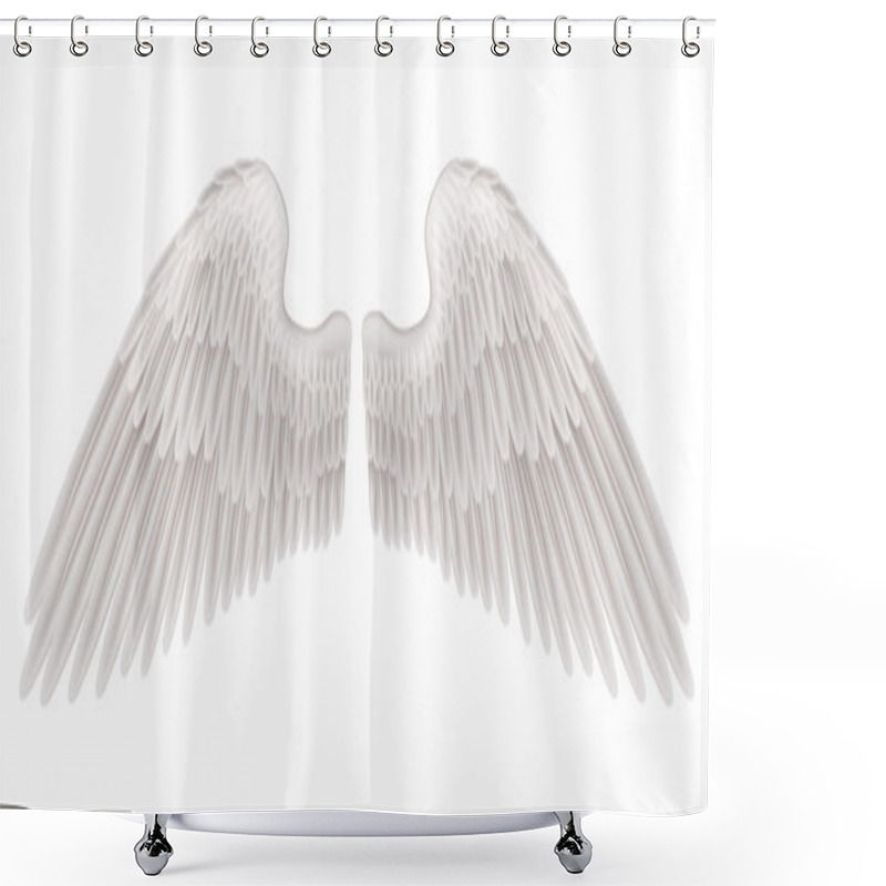 Personality  Wings Illustration Shower Curtains