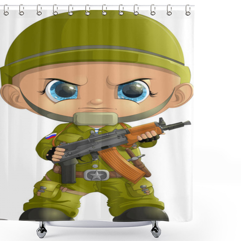 Personality  Soldiers By 23 February Shower Curtains