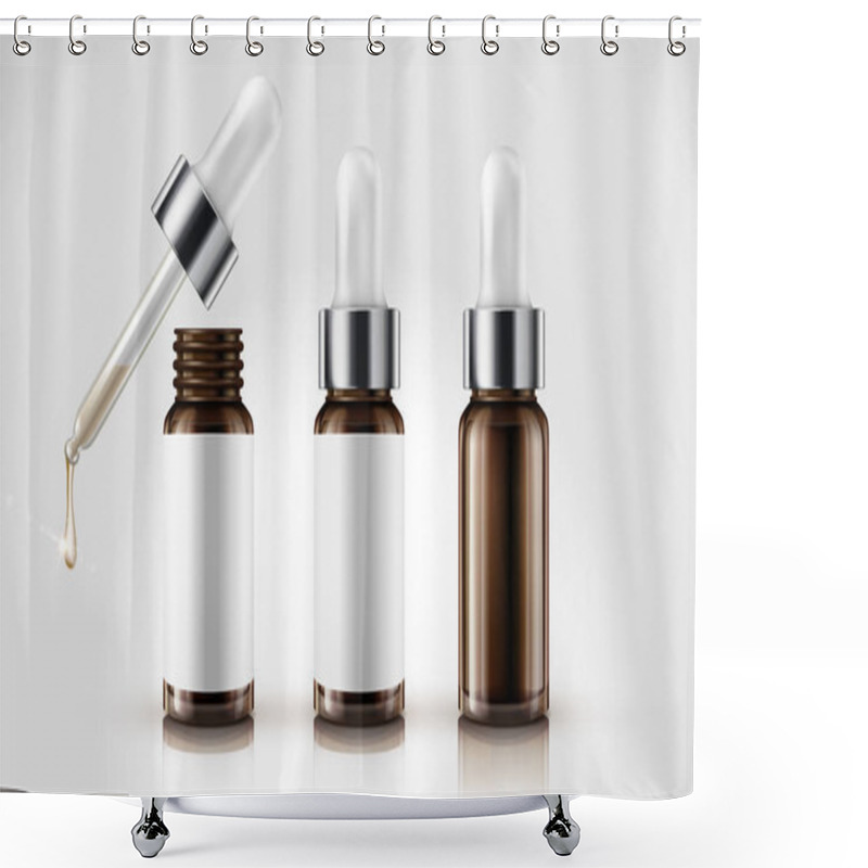 Personality  Cosmetic Drop Bottles Shower Curtains