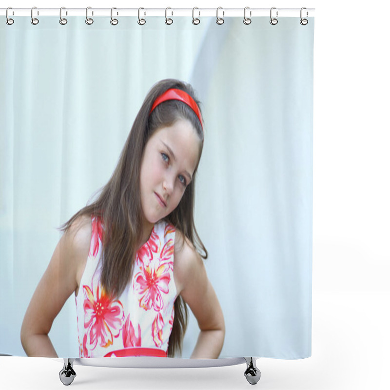 Personality  Beautiful Little Girl Shower Curtains