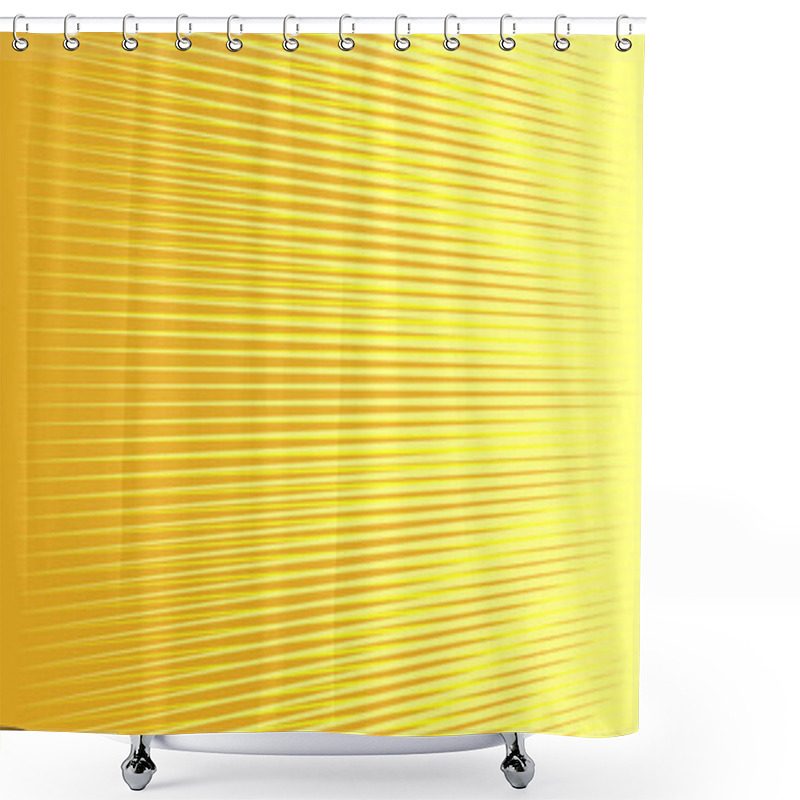 Personality  Yellow Abstract Background. Wavy Structure. Sunny Summer Shower Curtains