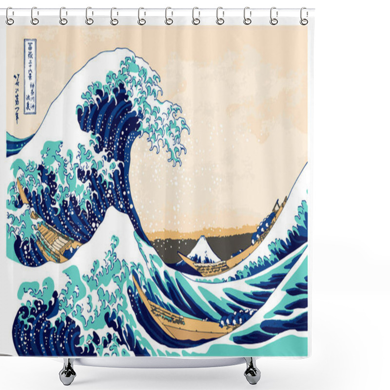 Personality  Hokusai The Great Wave Off Kanagawa Shower Curtains