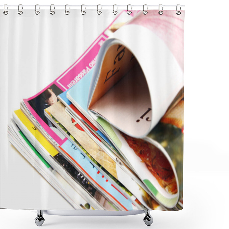 Personality  Magazines Shower Curtains