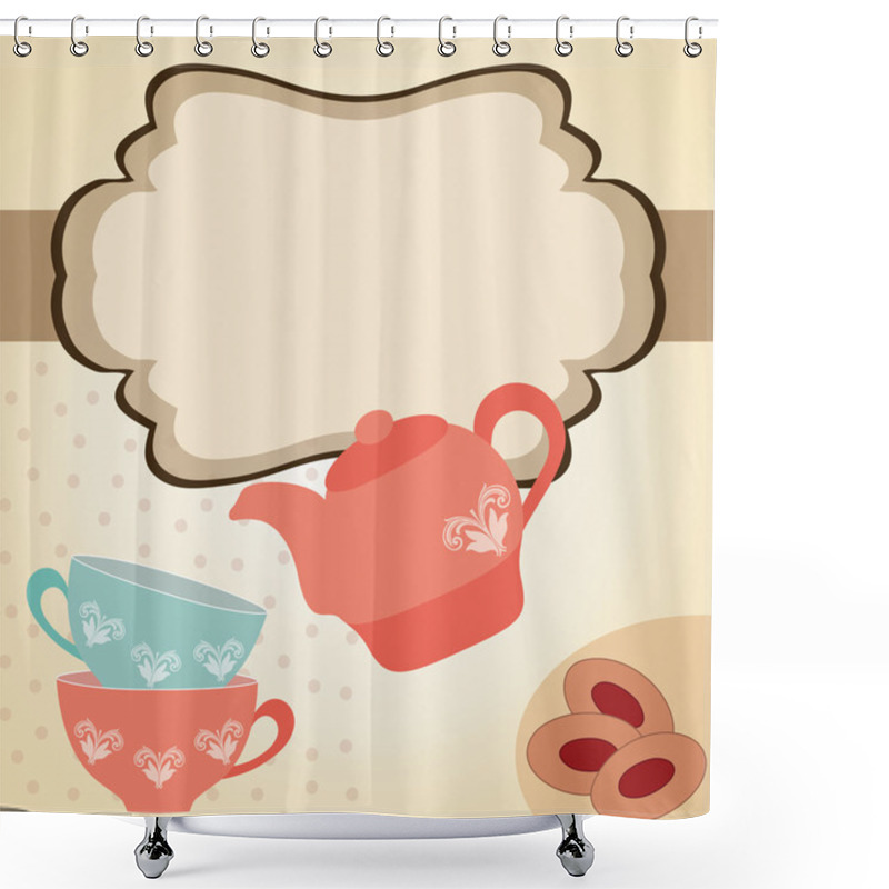 Personality  Tea Time Shower Curtains