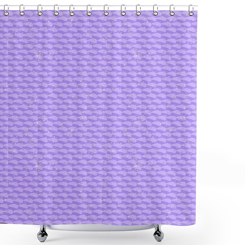 Personality  Small Ditsy Pattern With Oval Dots Placed In Rows Shower Curtains