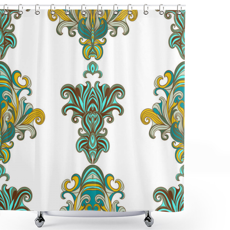 Personality  Ornamental Lace Seamless Pattern Shower Curtains