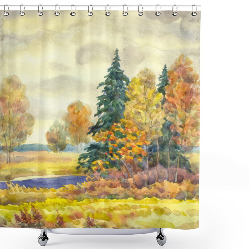 Personality  Gloomy Autumn Shower Curtains