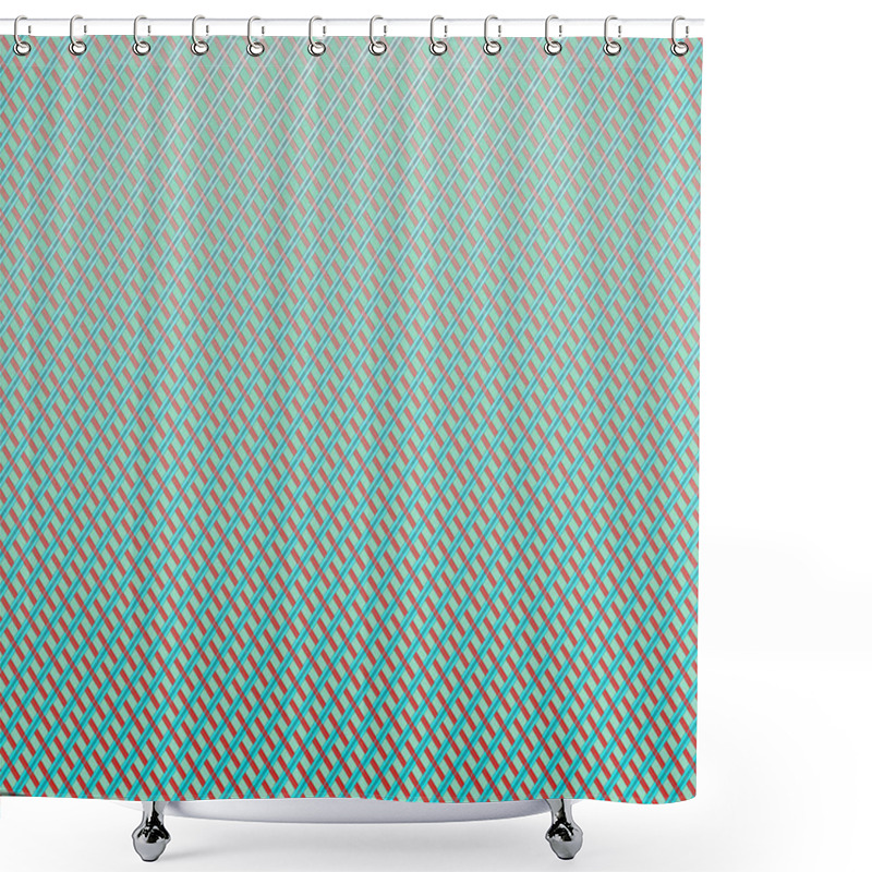 Personality  Abstract Fancy Grid Pattern 5. Shower Curtains