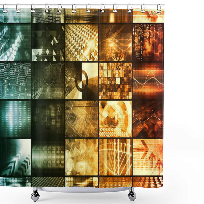 Personality  Information Technology Shower Curtains