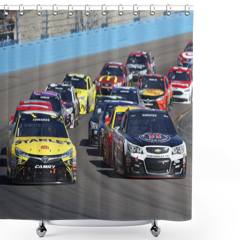 Personality  NASCAR: Mar 13 Good Sam 500(k) Shower Curtains