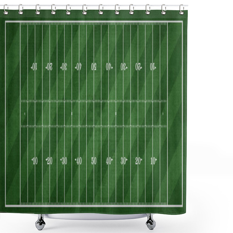 Personality  Top View Of American Football Field, Sport Background Shower Curtains