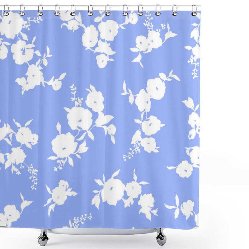 Personality  Flower Illustration Pattern Shower Curtains