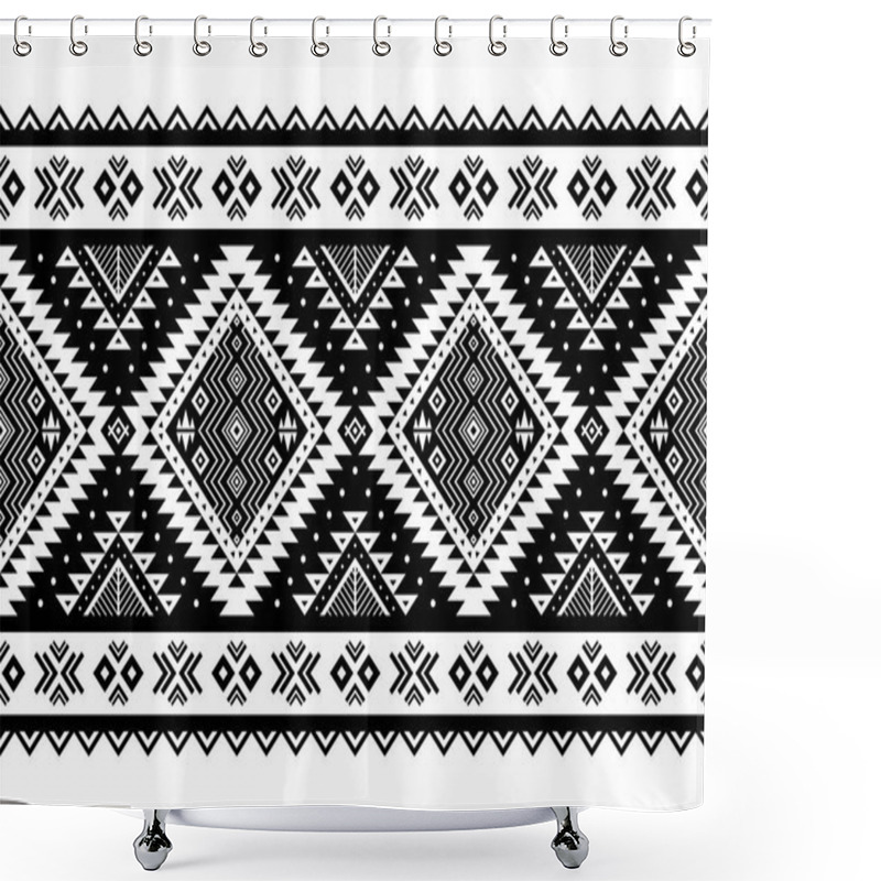 Personality  Aztec Style Vector Ornament.  Shower Curtains