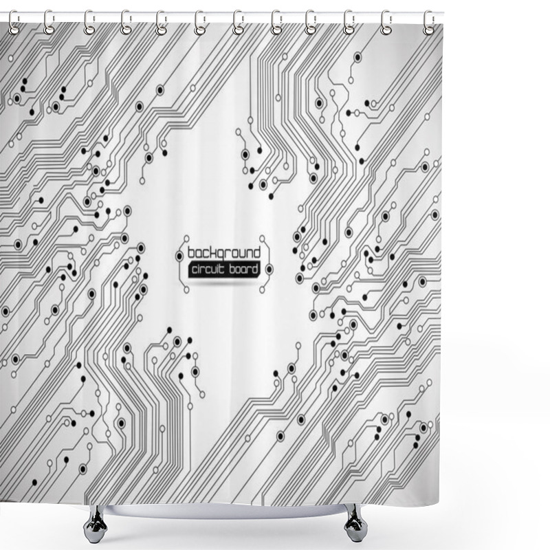 Personality  Circuit Board Background Texture Shower Curtains