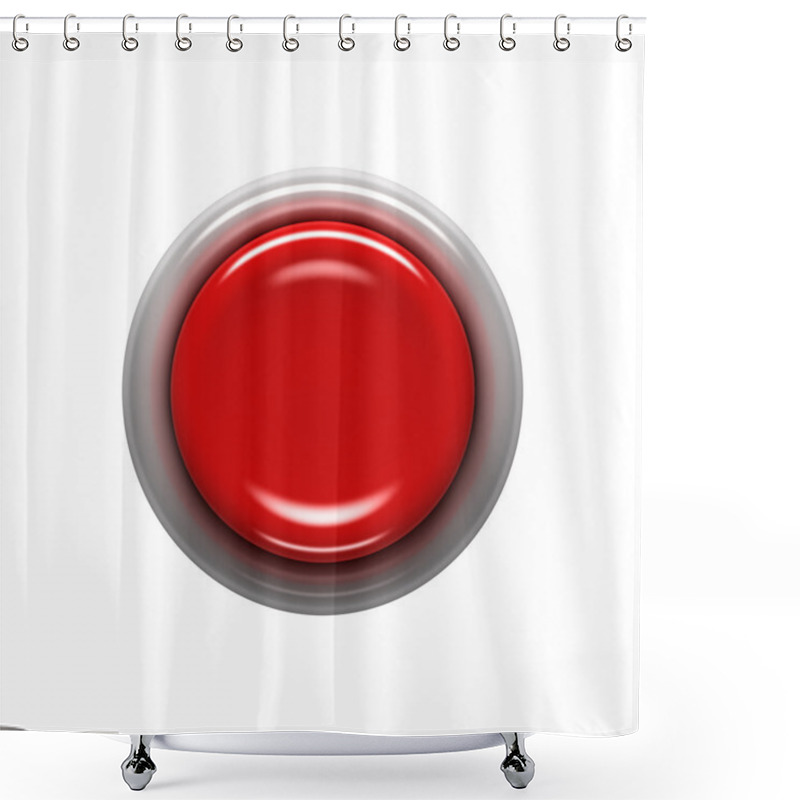 Personality  Red Button Shower Curtains