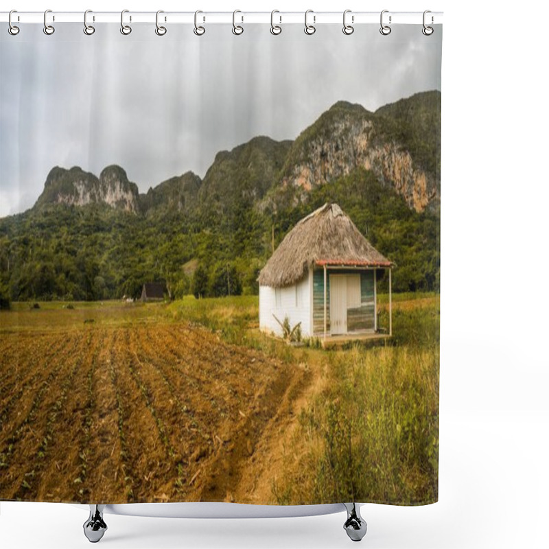 Personality  Little House In Mountains  Shower Curtains