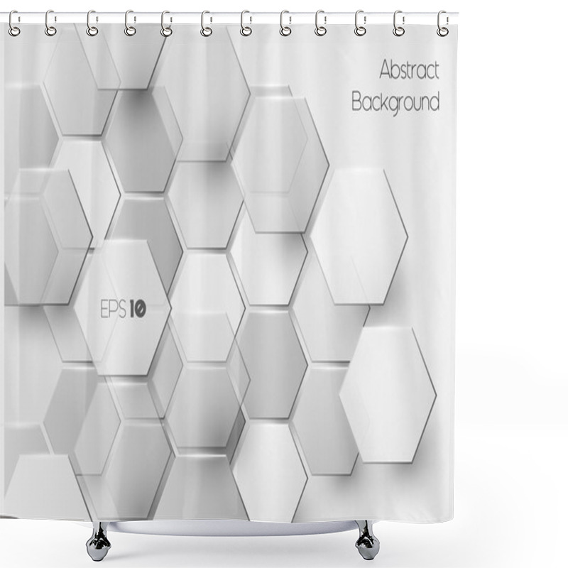 Personality  Abstract Polygonal Background Shower Curtains