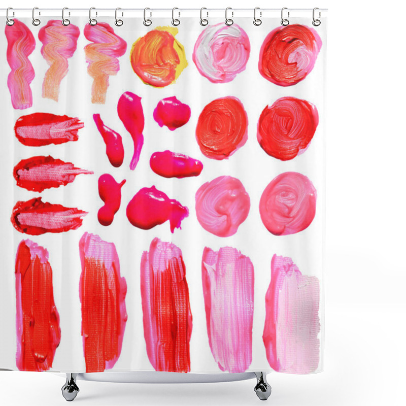 Personality  Set Of Vector Oil Painting Shower Curtains