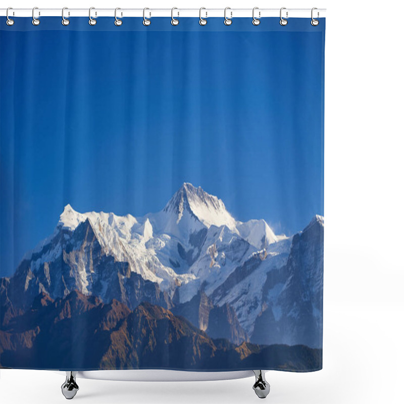 Personality  Annapurna South Peak And Pass In The Himalaya Mountains, Annapurna Region, Nepal Shower Curtains