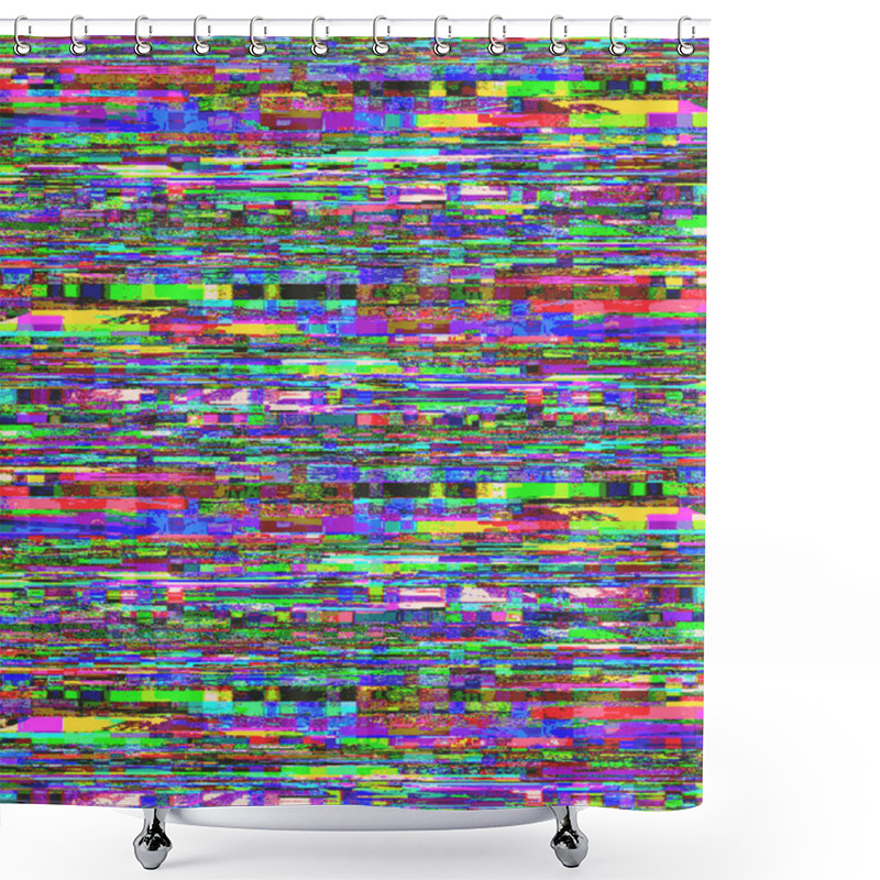 Personality  High Definition Geometry Texture Repeat Pattern On Creative Texture Surface Shower Curtains