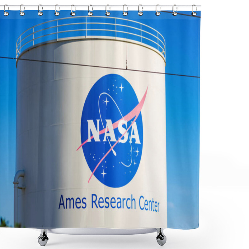 Personality  NASA Ames Research Center Sign Shower Curtains