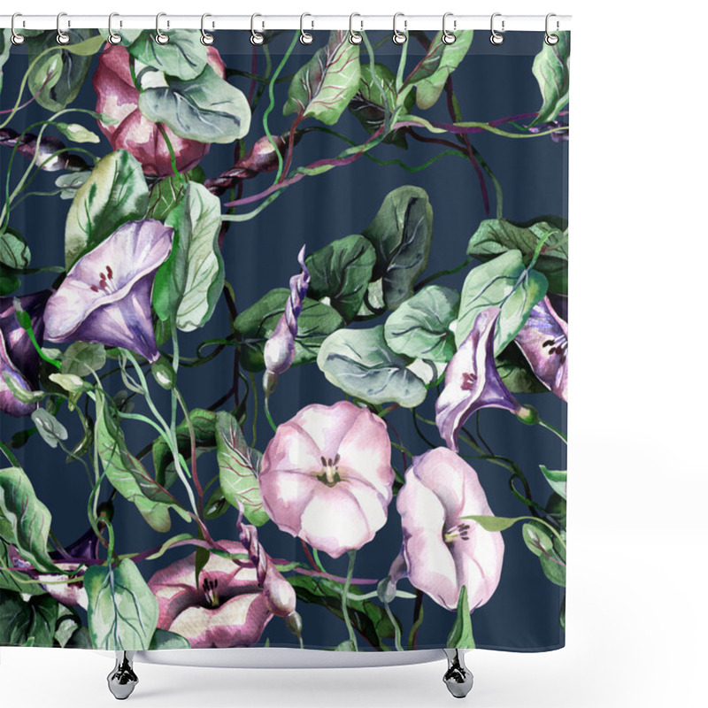 Personality  Field Bindweed Seamless Pattern Shower Curtains