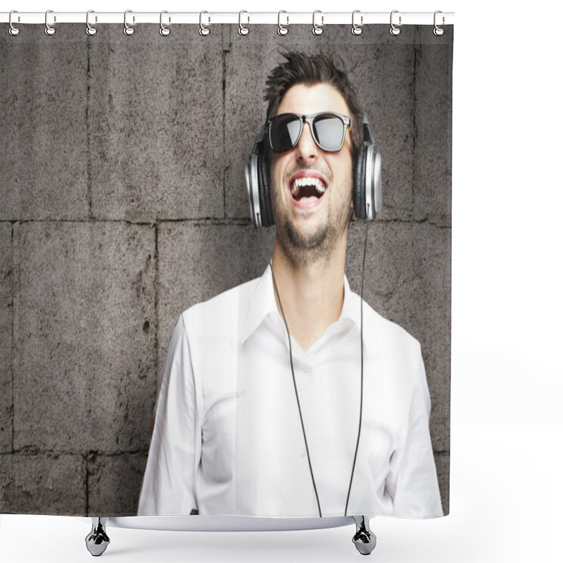 Personality  Young Man Shower Curtains