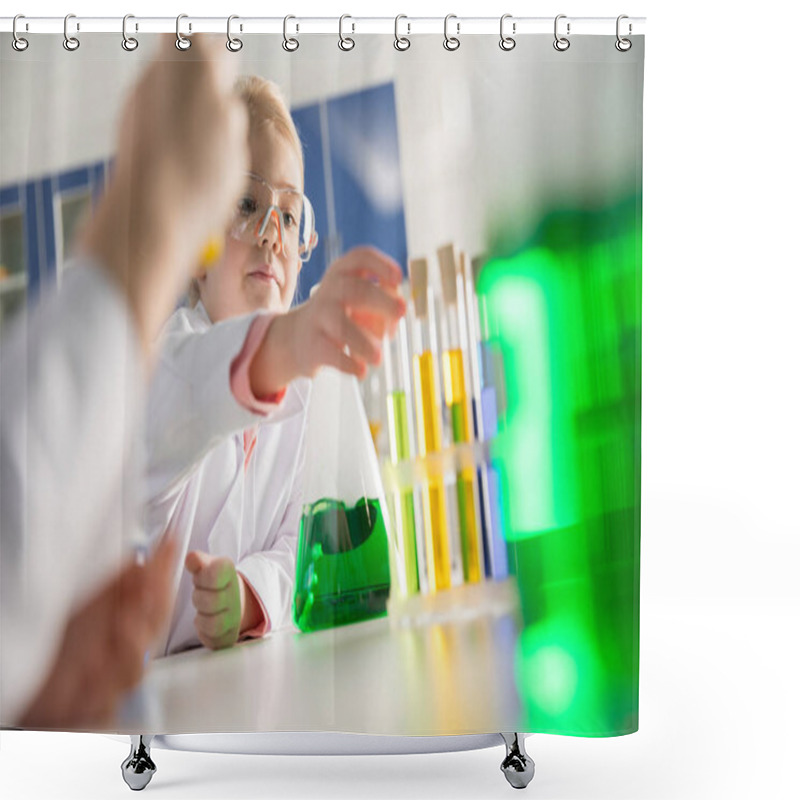 Personality  Schoolchildren Making Experiment Shower Curtains