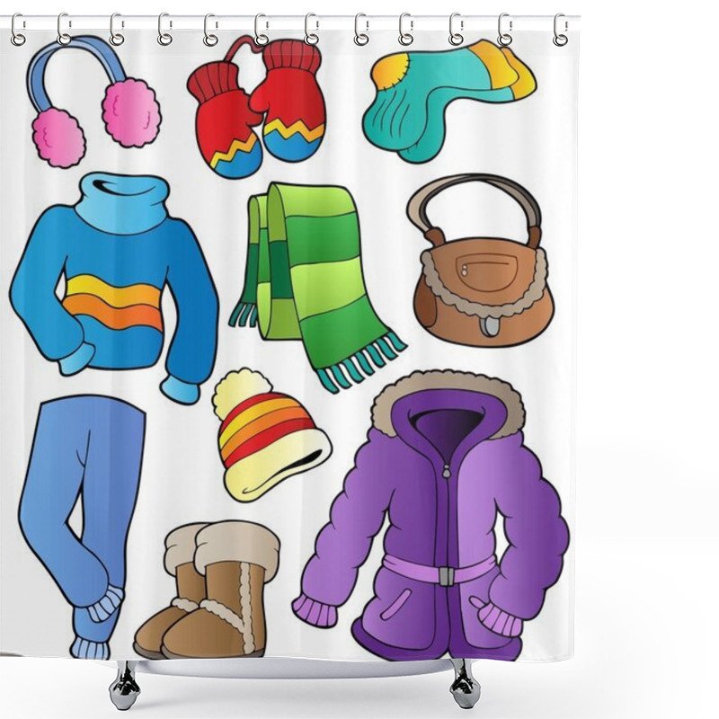 Personality  Winter Apparel Collection 1 Shower Curtains