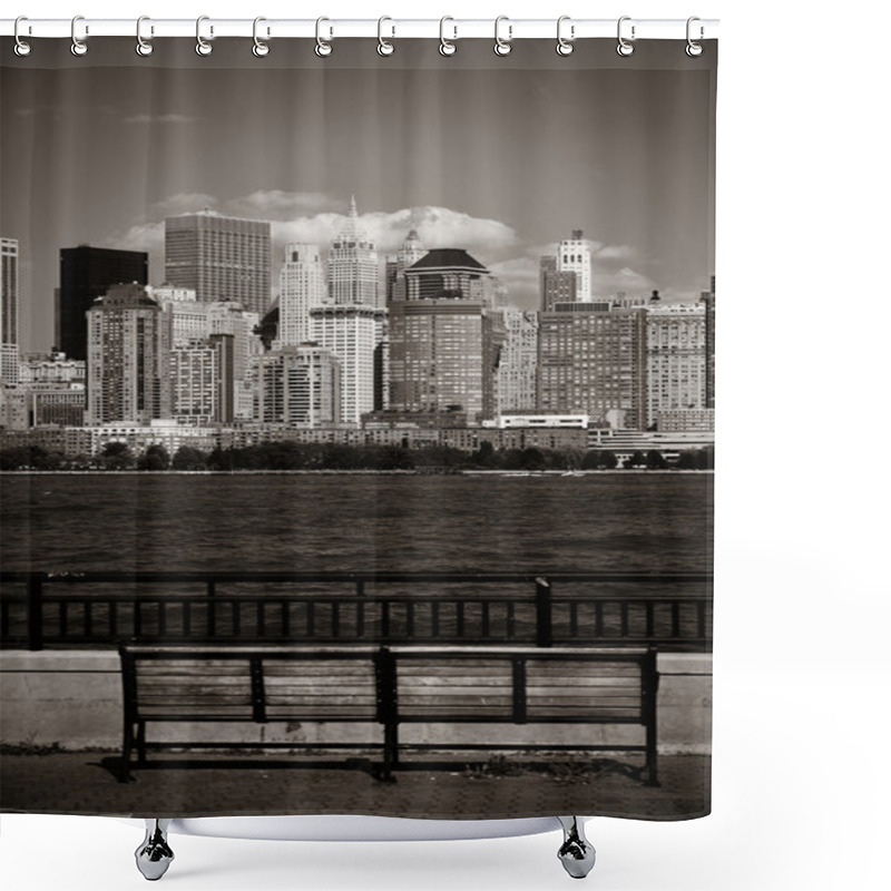 Personality  Manhattan Downtown Skyline Shower Curtains