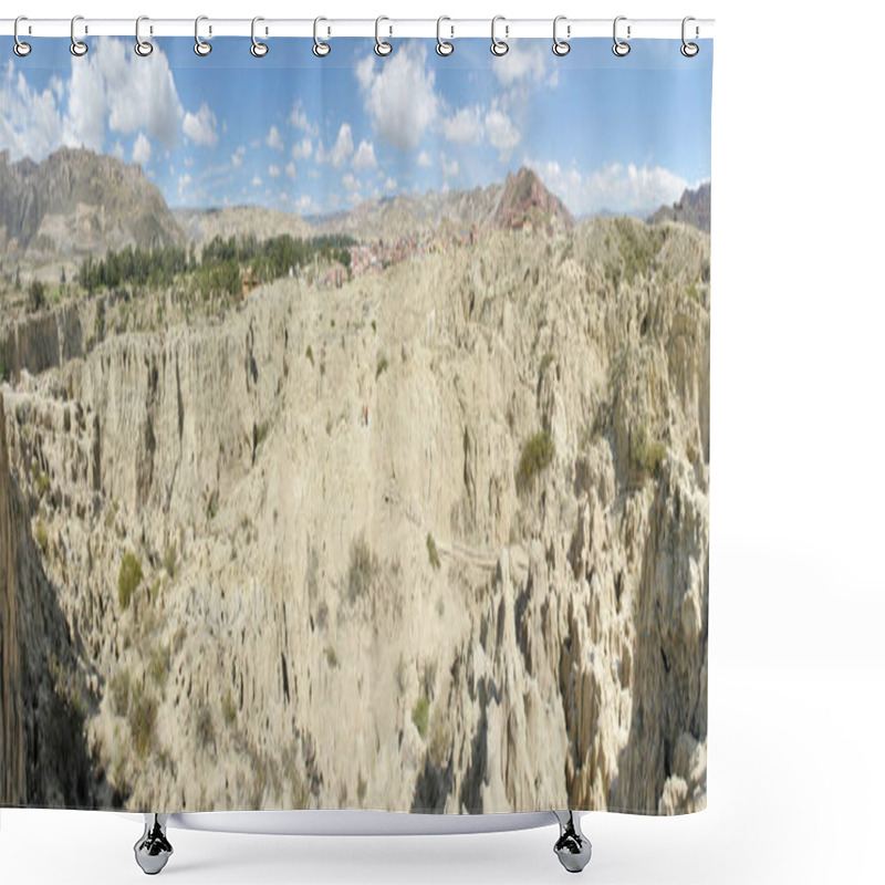 Personality  Moon Valley Or Valle De La Luna Erosion Formations Near La Paz, Bolivia                                Shower Curtains