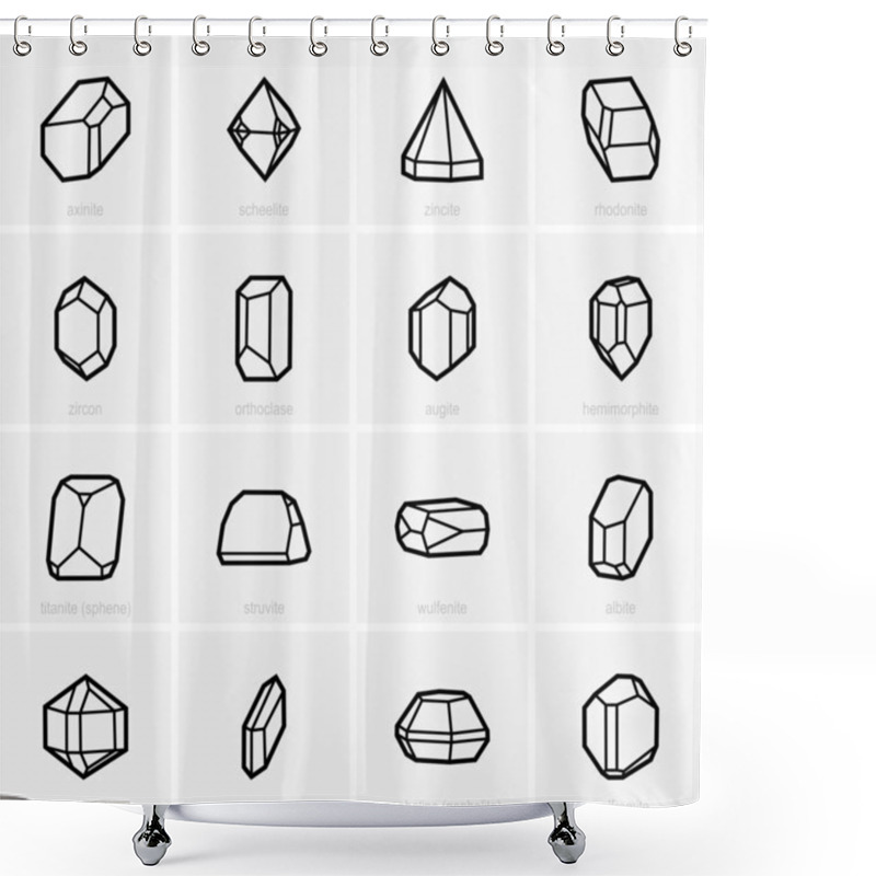 Personality  Crystals Shower Curtains