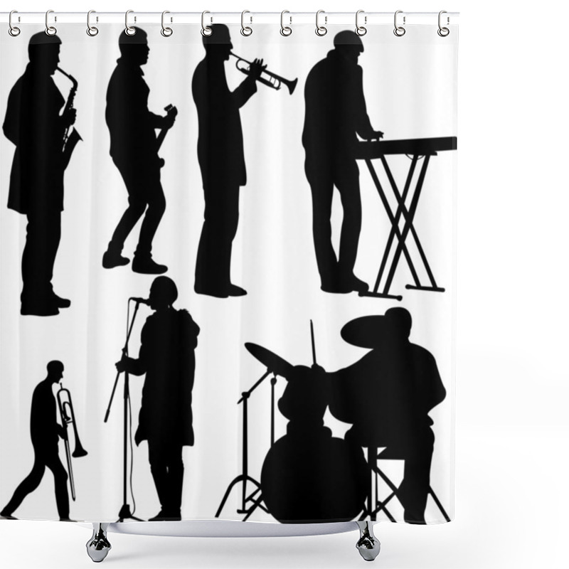 Personality  Musicians Collection Shower Curtains