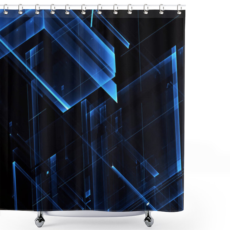 Personality  Abstract Fractal Background Shower Curtains