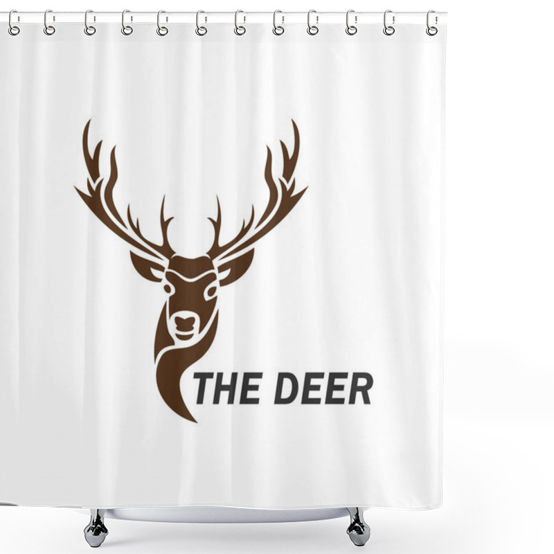 Personality  A Deer Silhouette Shower Curtains