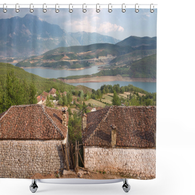 Personality  Rural Area Around Fierza Lake, Albania Shower Curtains