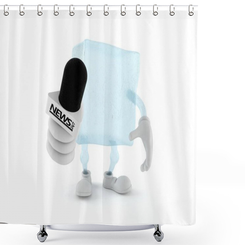 Personality  Cartoon Character Isolated On White Background Shower Curtains