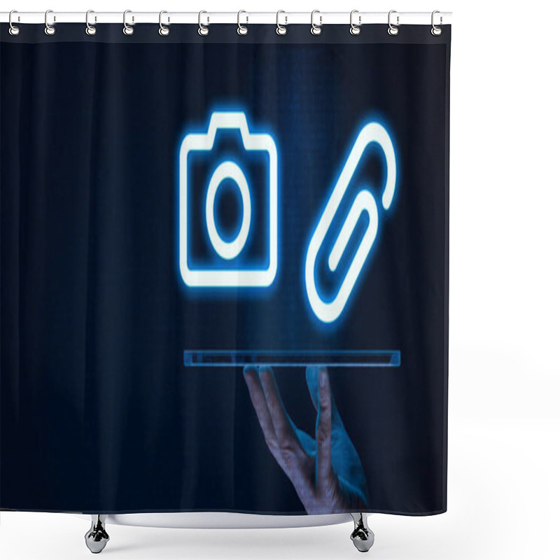 Personality  Using A Picker And Camera In Mobile Applications Allows Users To Select Images From Their Device's Gallery Or Capture Photos Directly Using The Device's Camera Shower Curtains