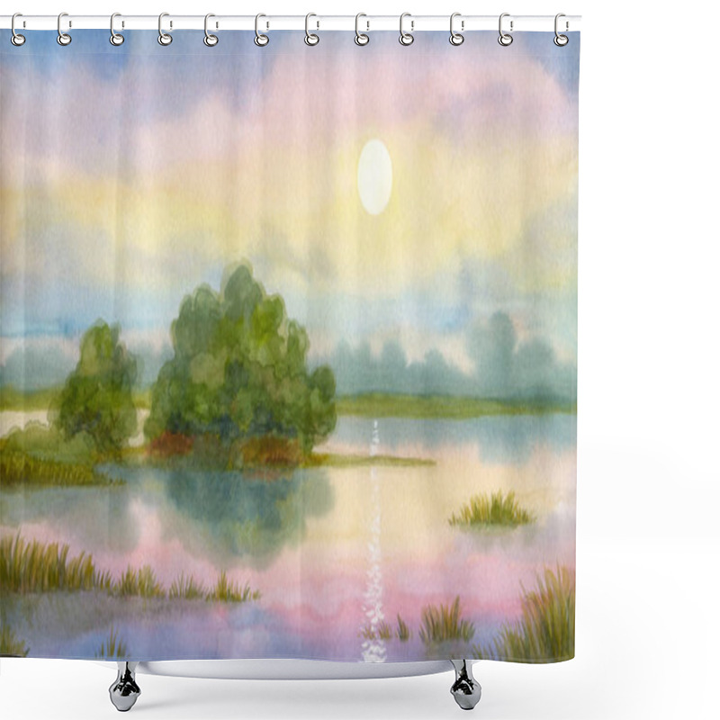 Personality  Sunrise Miracle Scene Shower Curtains