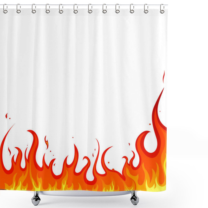 Personality  Fire - Flames Shower Curtains