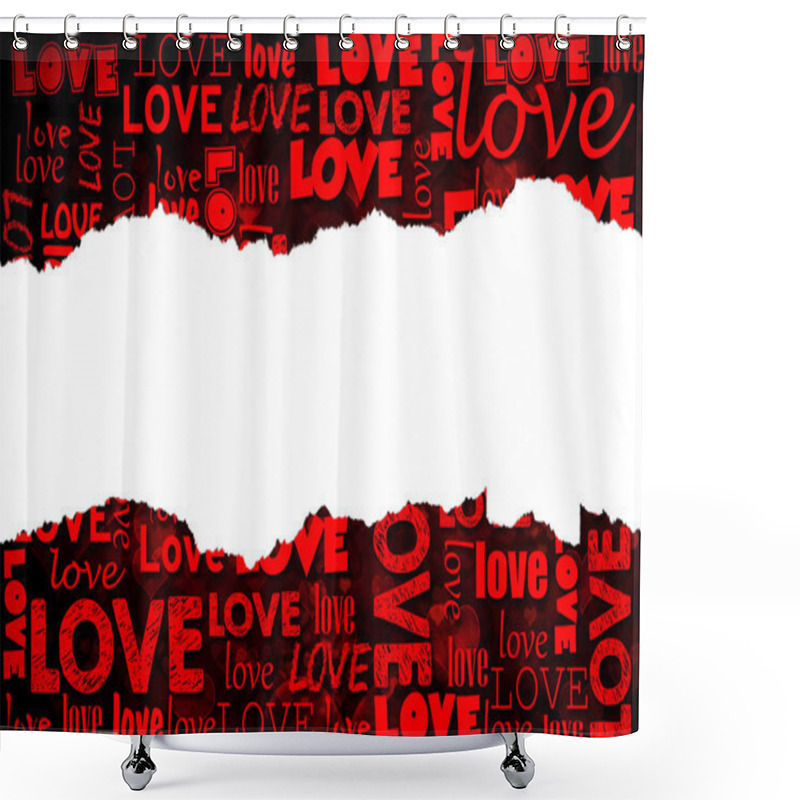 Personality  Abstract Love Background Shower Curtains