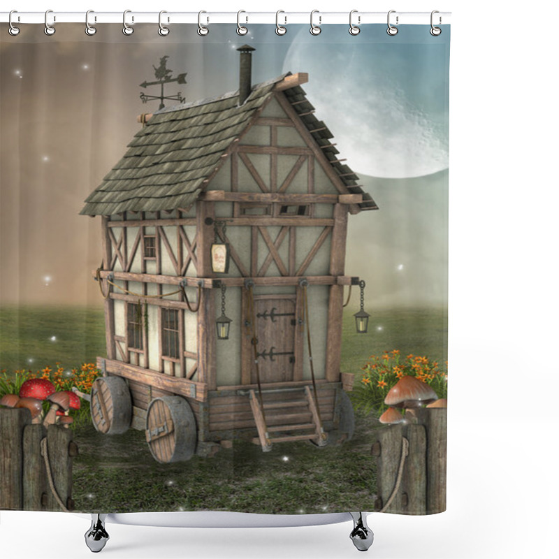 Personality  Fantasy Landscape  Shower Curtains